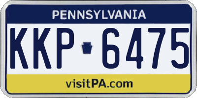 PA license plate KKP6475