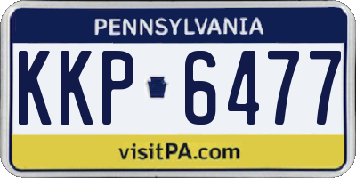 PA license plate KKP6477