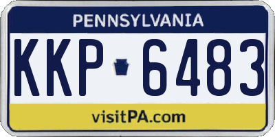 PA license plate KKP6483