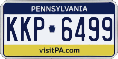 PA license plate KKP6499