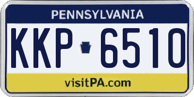 PA license plate KKP6510