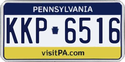PA license plate KKP6516