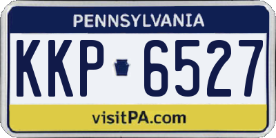 PA license plate KKP6527
