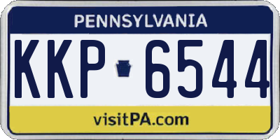 PA license plate KKP6544