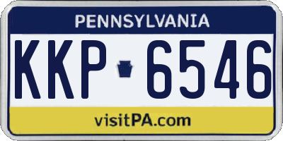 PA license plate KKP6546