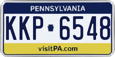 PA license plate KKP6548