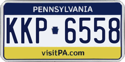 PA license plate KKP6558