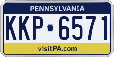 PA license plate KKP6571