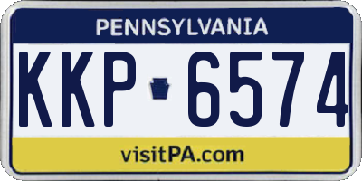 PA license plate KKP6574
