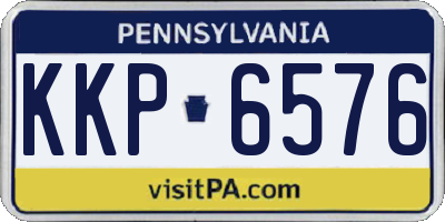 PA license plate KKP6576