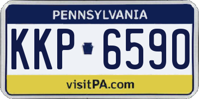 PA license plate KKP6590