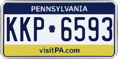 PA license plate KKP6593