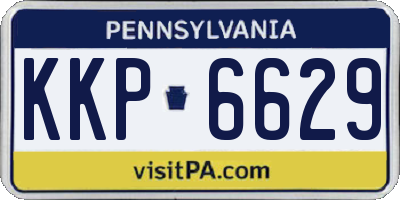 PA license plate KKP6629