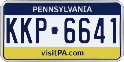 PA license plate KKP6641