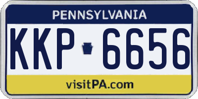 PA license plate KKP6656