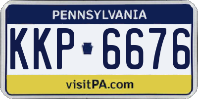 PA license plate KKP6676