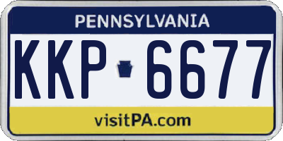 PA license plate KKP6677