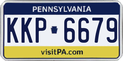 PA license plate KKP6679