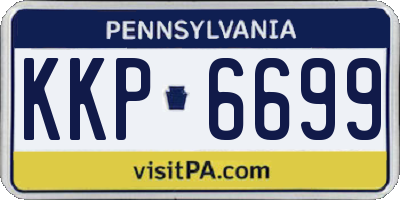 PA license plate KKP6699