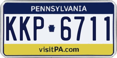 PA license plate KKP6711