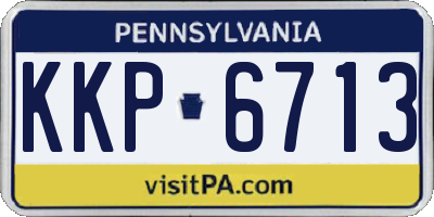PA license plate KKP6713
