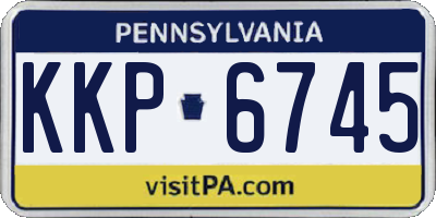PA license plate KKP6745