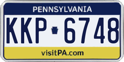 PA license plate KKP6748