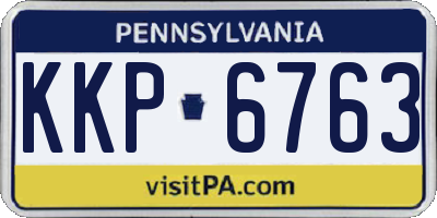PA license plate KKP6763