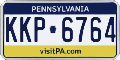 PA license plate KKP6764