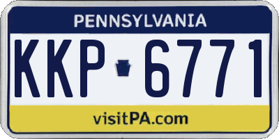 PA license plate KKP6771