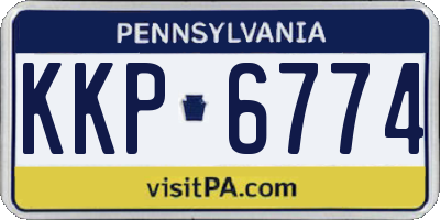 PA license plate KKP6774