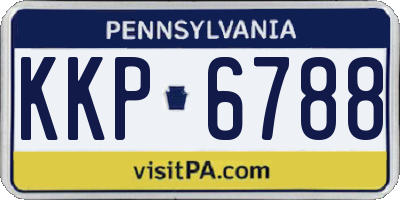 PA license plate KKP6788