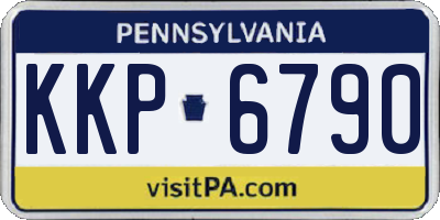 PA license plate KKP6790