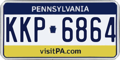 PA license plate KKP6864