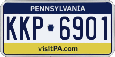 PA license plate KKP6901