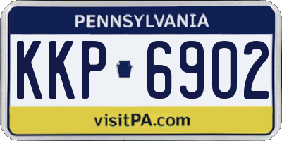 PA license plate KKP6902