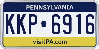 PA license plate KKP6916