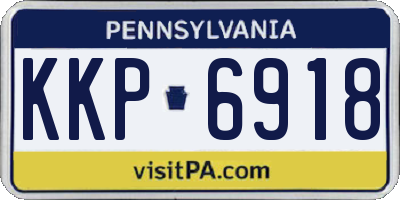 PA license plate KKP6918