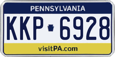 PA license plate KKP6928