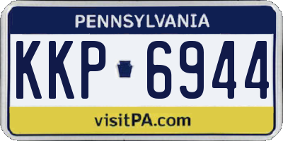 PA license plate KKP6944