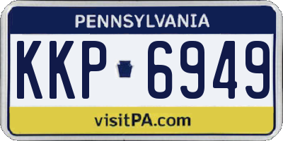 PA license plate KKP6949