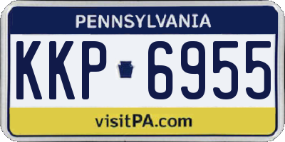 PA license plate KKP6955