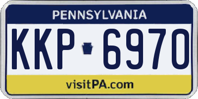 PA license plate KKP6970