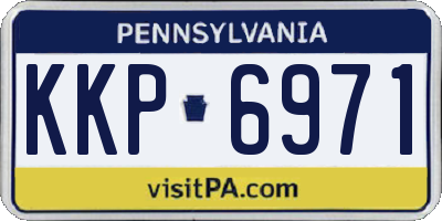 PA license plate KKP6971