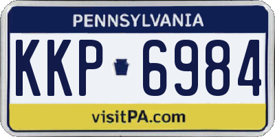 PA license plate KKP6984