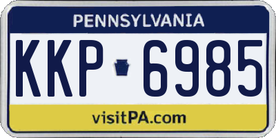 PA license plate KKP6985