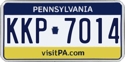 PA license plate KKP7014