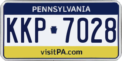 PA license plate KKP7028
