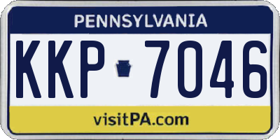 PA license plate KKP7046
