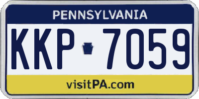 PA license plate KKP7059